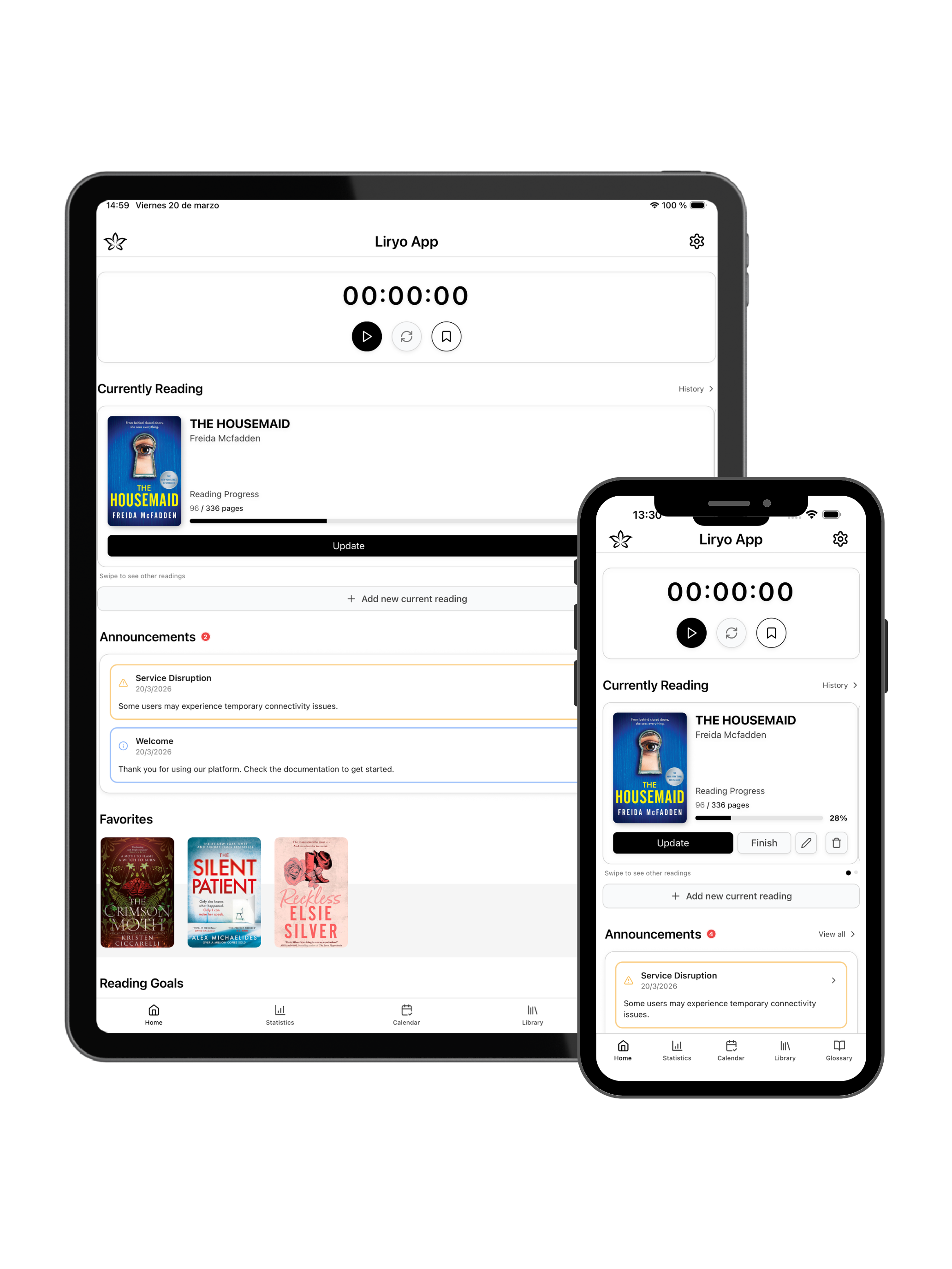 A preview of the app